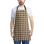 Brown And Beige Buffalo Check Print Apron