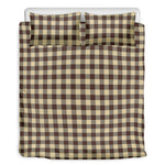 Brown And Beige Buffalo Check Print Duvet Cover Bedding Set