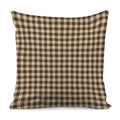 Brown And Beige Buffalo Check Print Pillow Cover