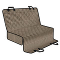 Brown And Beige Glen Plaid Print Pet Car Back Seat Cover