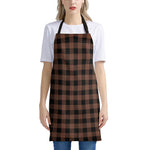 Brown And Black Buffalo Check Print Apron