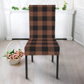Brown And Black Buffalo Check Print Dining Chair Slipcover
