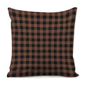 Brown And Black Buffalo Check Print Pillow Cover