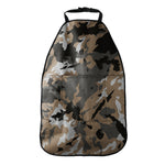 Brown And Black Camouflage Print Car Seat Organizers