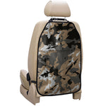 Brown And Black Camouflage Print Car Seat Organizers