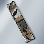 Brown And Black Camouflage Print Car Sun Shade GearFrost