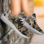 Brown And Black Camouflage Print Sport Shoes GearFrost