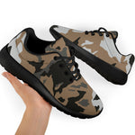 Brown And Black Camouflage Print Sport Shoes GearFrost