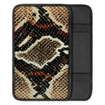 Brown And Black Snakeskin Print Car Center Console Cover