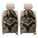 Brown And Black Snakeskin Print Car Seat Organizers