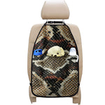 Brown And Black Snakeskin Print Car Seat Organizers