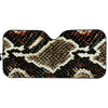 Brown And Black Snakeskin Print Car Sun Shade