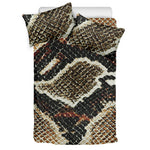 Brown And Black Snakeskin Print Duvet Cover Bedding Set