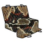 Brown And Black Snakeskin Print Pet Car Back Seat Cover