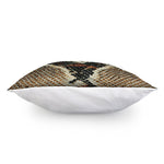 Brown And Black Snakeskin Print Pillow Cover