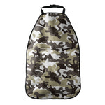 Brown And White Camouflage Print Car Seat Organizers
