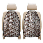 Brown And White Cow Pattern Print Car Seat Organizers
