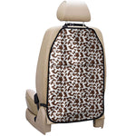 Brown And White Cow Pattern Print Car Seat Organizers