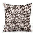 Brown And White Cow Pattern Print Pillow Cover