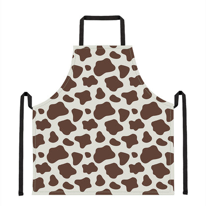 Brown And White Cow Print Apron