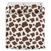 Brown And White Cow Print Duvet Cover Bedding Set