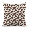 Brown And White Cow Print Pillow Cover