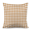 Brown And White Gingham Pattern Print Pillow Cover