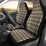 Brown Argyle Universal Fit Car Seat Covers GearFrost