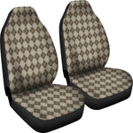 Brown Argyle Universal Fit Car Seat Covers GearFrost