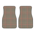Brown Beige And Red Glen Plaid Print Front Car Floor Mats