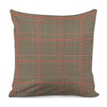 Brown Beige And Red Glen Plaid Print Pillow Cover