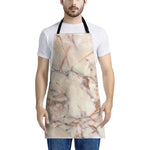 Brown Beige Marble Print Apron