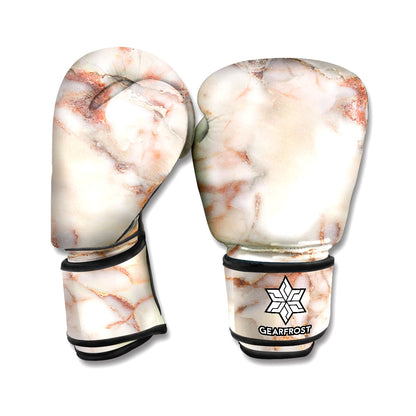 Brown Beige Marble Print Boxing Gloves