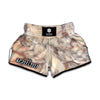 Brown Beige Marble Print Muay Thai Boxing Shorts