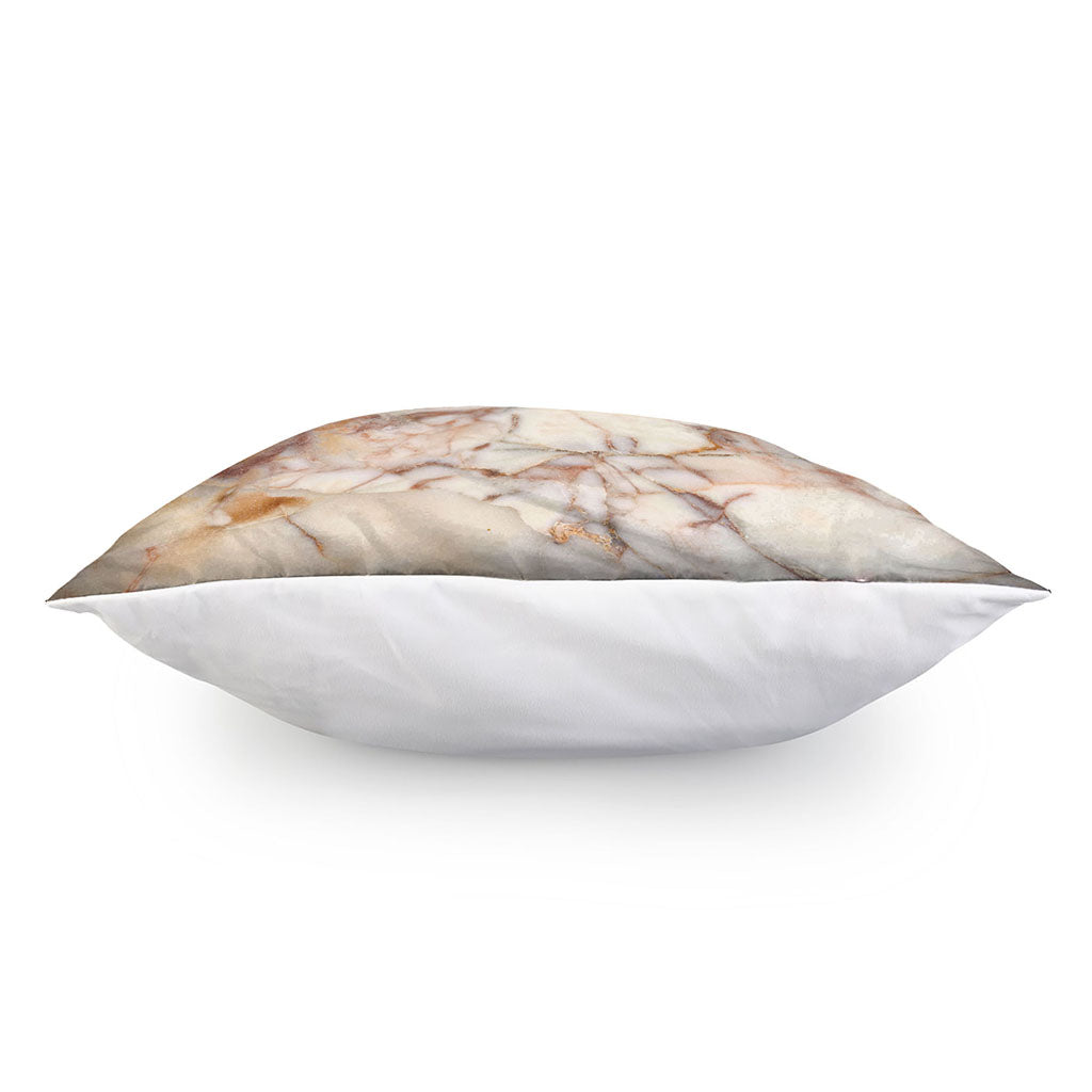 Brown Beige Marble Print Pillow Cover