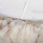 Brown Beige Marble Print Sofa Cover