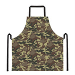 Brown Camouflage Print Apron