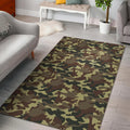 Brown Camouflage Print Floor Mat