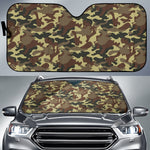 Brown Camouflage Print Car Sun Shade GearFrost