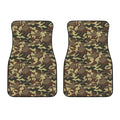 Brown Camouflage Print Front Car Floor Mats