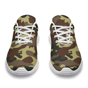 Brown Camouflage Print Sport Shoes GearFrost