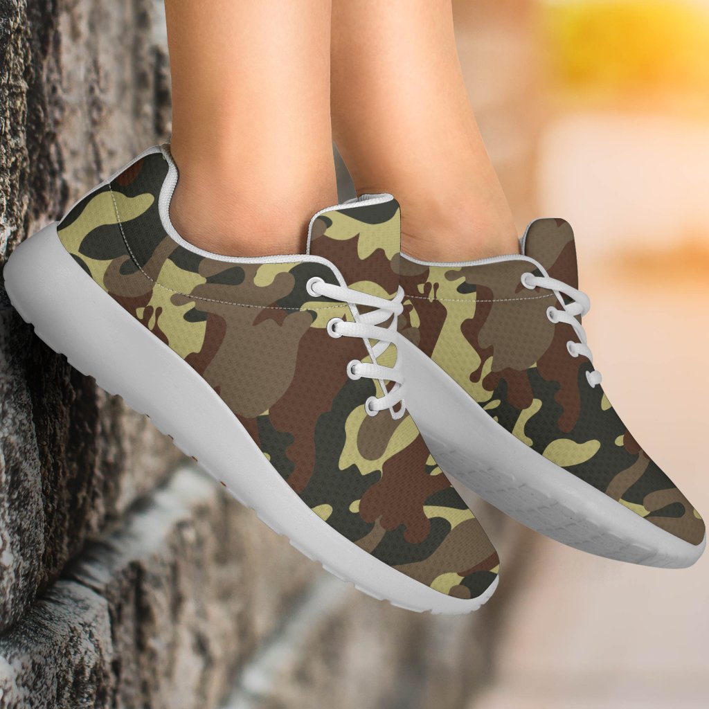 Brown Camouflage Print Sport Shoes GearFrost