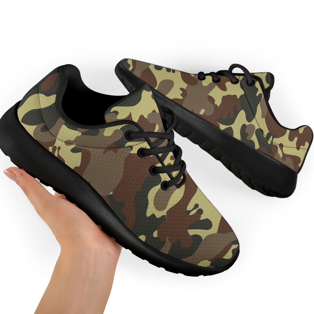 Brown Camouflage Print Sport Shoes GearFrost