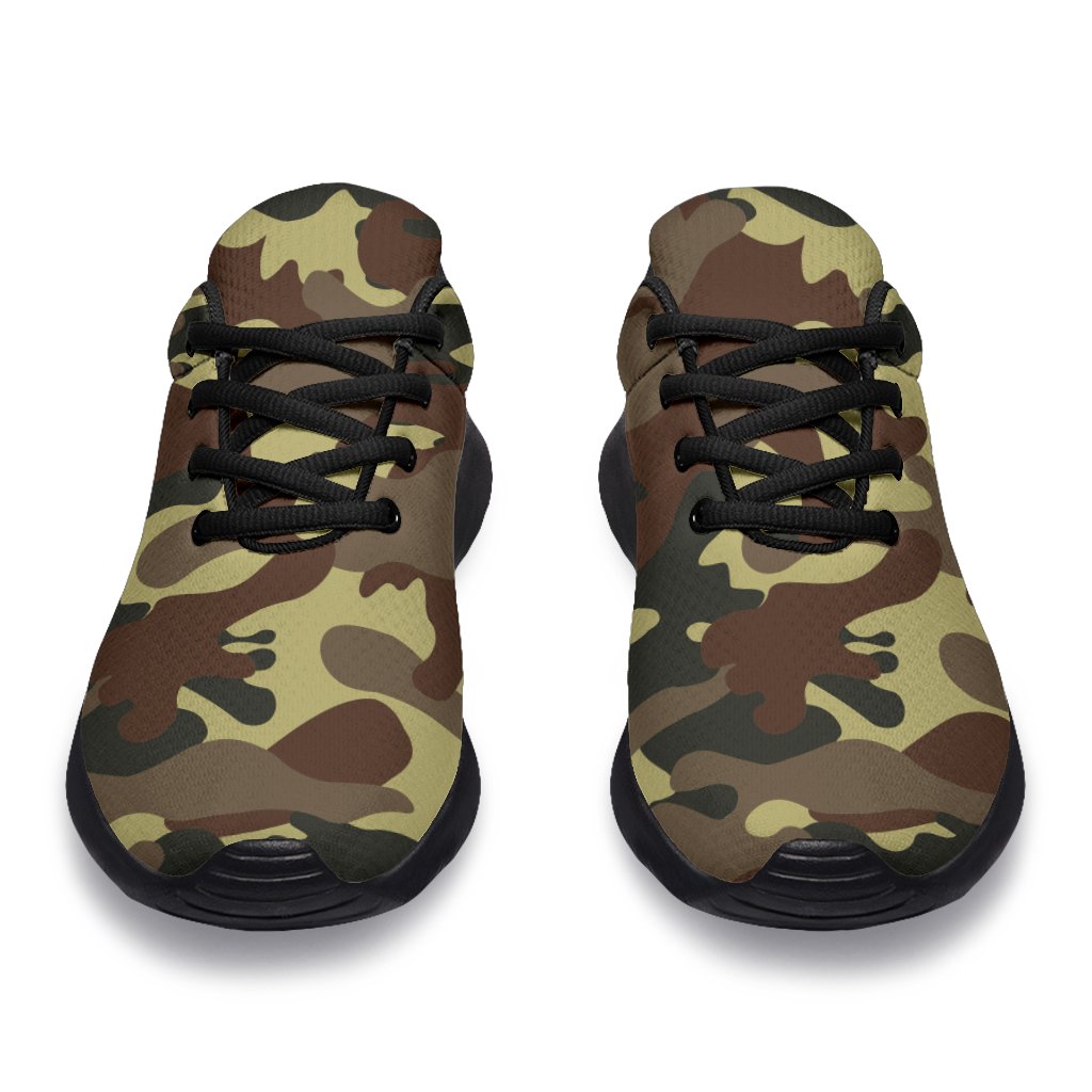 Brown Camouflage Print Sport Shoes GearFrost