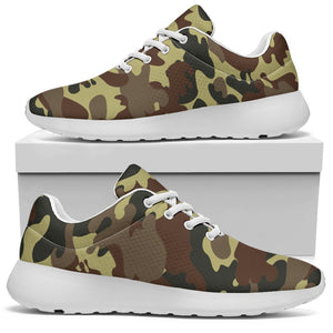 Brown Camouflage Print Sport Shoes GearFrost