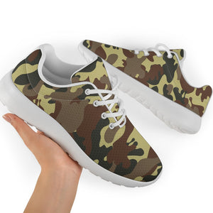 Brown Camouflage Print Sport Shoes GearFrost