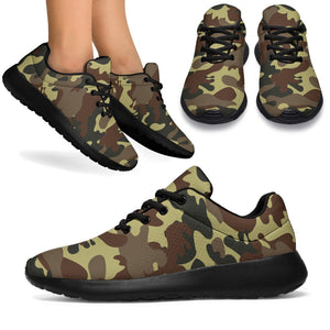 Brown Camouflage Print Sport Shoes GearFrost