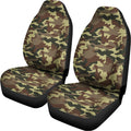 Brown Camouflage Print Universal Fit Car Seat Covers