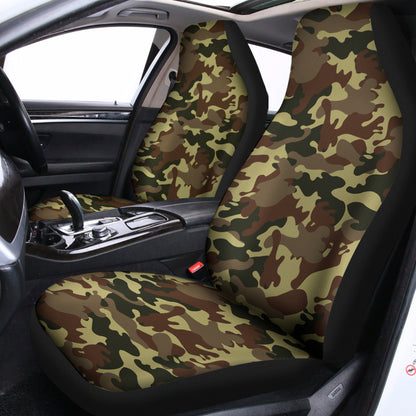 Brown Camouflage Print Universal Fit Car Seat Covers