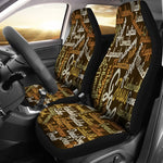 Brown Christian Text Universal Fit Car Seat Covers GearFrost